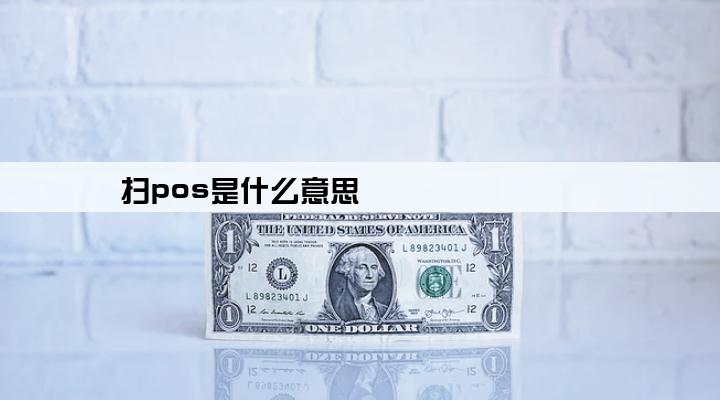 扫pos是什么意思