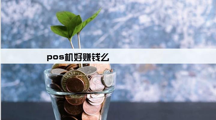 pos机好赚钱么