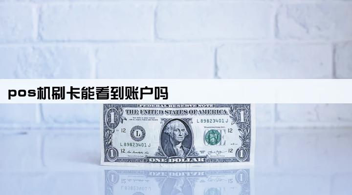 pos机刷卡能看到账户吗