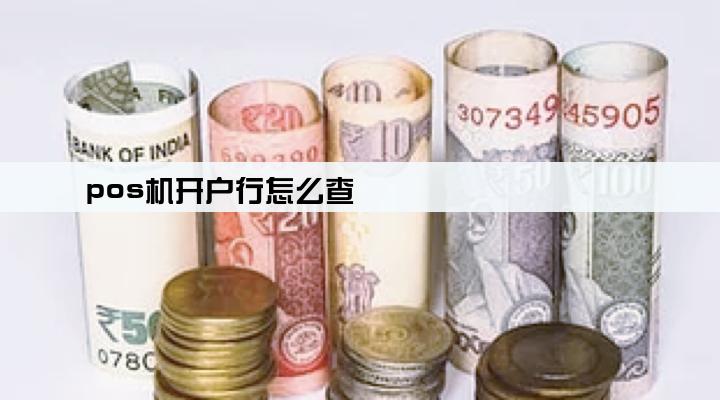 pos机开户行怎么查