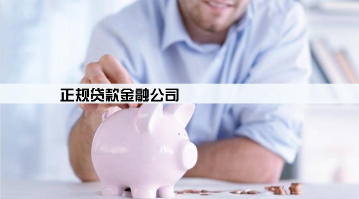 正规贷款金融公司