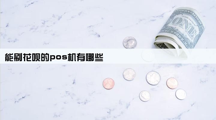 能刷花呗的pos机有哪些