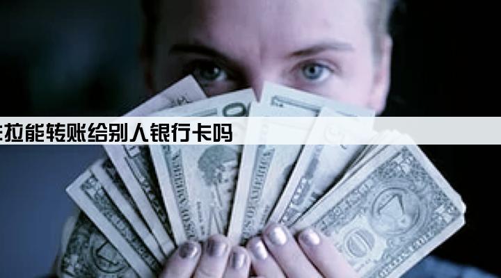 拉卡拉能转账给别人银行卡吗
