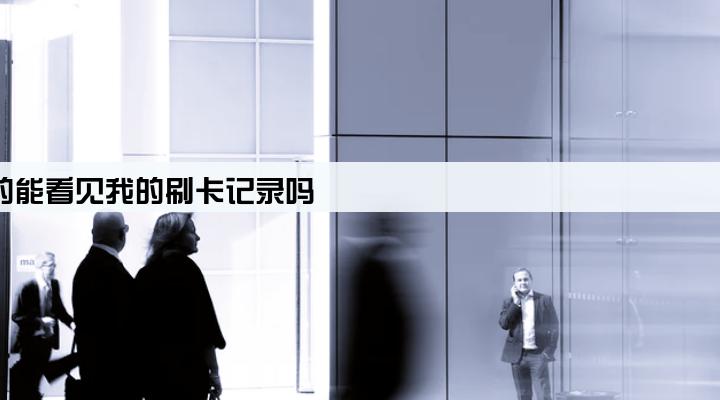 给我办pos机的能看见我的刷卡记录吗