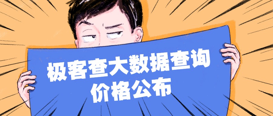 极客查大数据查询需要多少钱?一次查询不贵